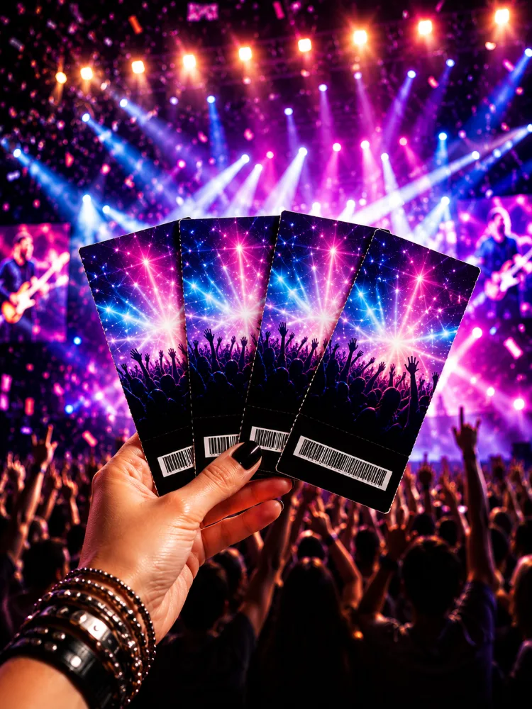 Example ad image: concert tickets
